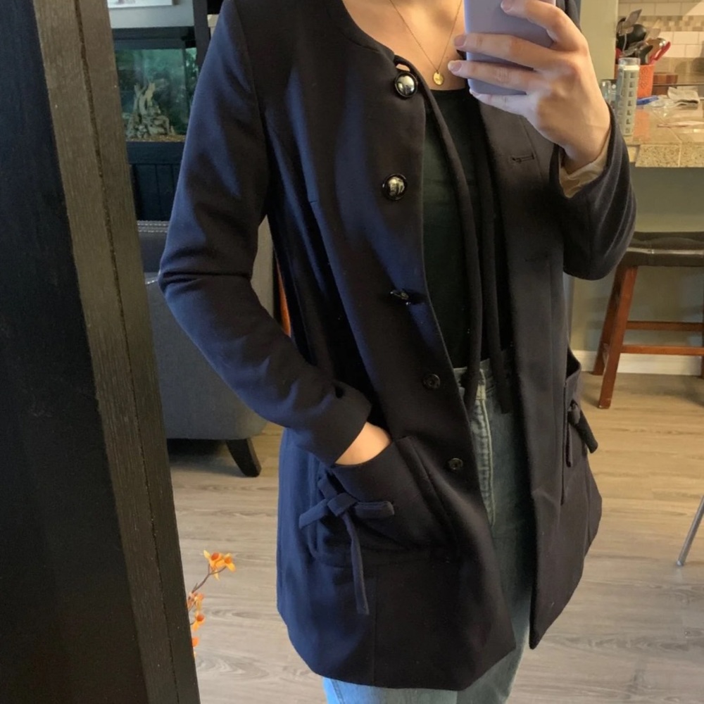 H&M Navy Blue Peacoat